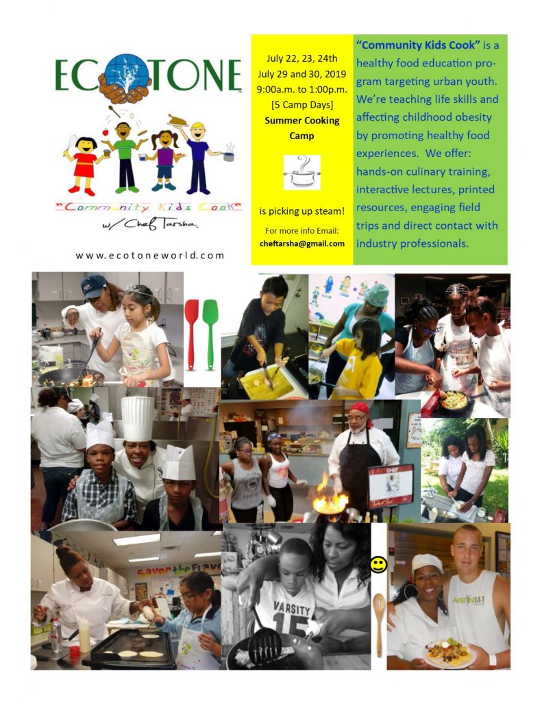 In our 14th season of Community Kids Cook w Chef Tarsha Summer